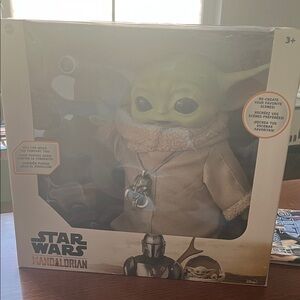 Star Wars Mandalorian Green and Tan Grogu Plush